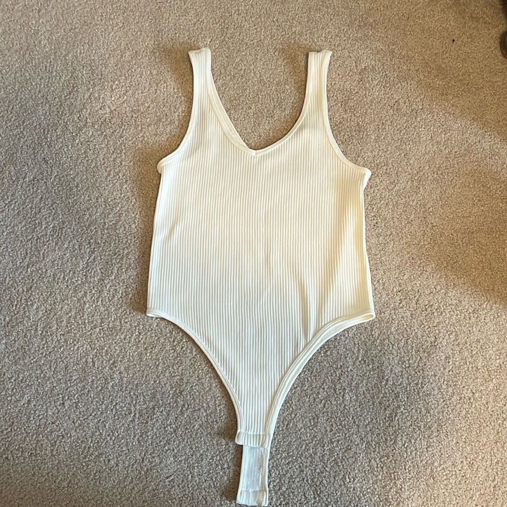 NEW! Gypsy & Jade Off White Tank Top Bodysuit